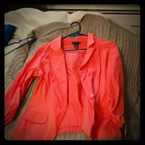 Salmon pink blazer